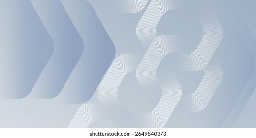 Modernas linhas de hexágono simples e abstratas sobre fundo cinza. Projeto de arte de linha de faixa geométrica para capa de folheto de cartaz