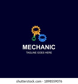 Modern Simple 3d Logo Mechanics