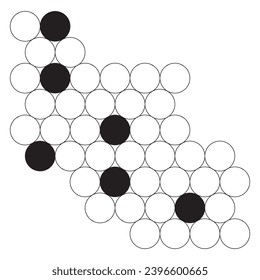 modern simple abstract black color circle polka dot pattern
