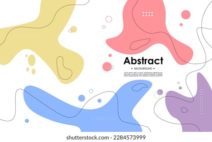 modern simple abstract blue red purple yellow soft liquid color background. eps10 vector