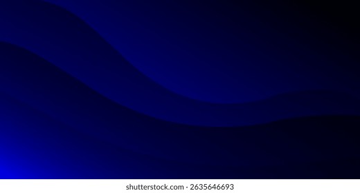 Moderno simples abstrato fundo escuro com cor azul Wavy Design. Modelo De Vetor Eps 10.