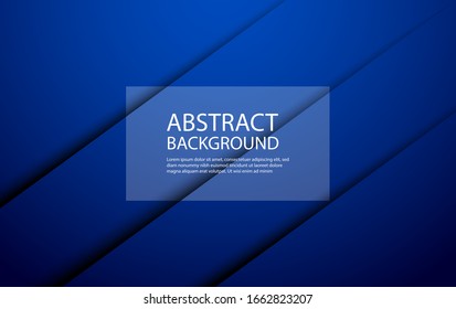 Moderne, einfache abstrakte, geometrische Hintergrundfarbe in dunkelblauer Farbe mit Schatteneffekt und Mischung. Eleganter Hintergrund in dunkelblauer Farbe kann für Tapeten, Vektorillustration-Illustration verwendet werden
