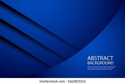 Modern simple Abstract geometric background in dark blue color with blend and shadow effect, Elegant background in dark blue color can use for wallpaper, presentation vector illustration
