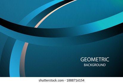Moderne, einfache abstrakte geometrische Hintergrund in dunkelblauer Farbe mit Mischung und Schatteneffekt, Eleganter Hintergrund in dunkelblauer Farbe kann für Tapete, Präsentation, Banner. Vektorgrafik
