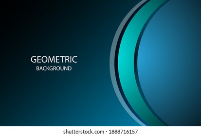 Modern simple Abstract geometric background in dark blue color with blend and shadow effect, Elegant background in dark blue color can use for wallpaper, presentation, banner. vector illustration
