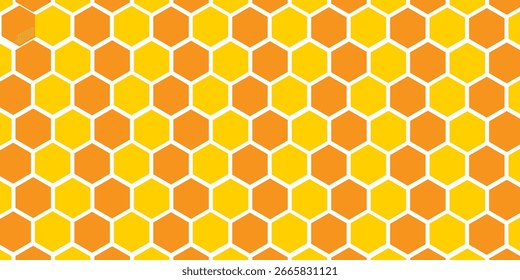 moderne einfache abstrakte helle dunkelorange Farbe kreative geometrische Hexagon Wabenpolygonmuster, die als Hintergrund oder Textur verwendet werden kann
