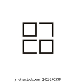 Modern simple abstract logo design
