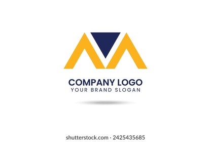 Modern And Simple Abstract M Letter Logo Vector Design Template Element.