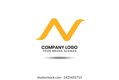 Modern And Simple Abstract N Letter Logo Vector Design Template Element.