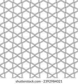  moderne, einfache abstrakte nahtlose Schwarz-Farbe-Hexagon-Polygon-kreative geometrische Vektorgrafik