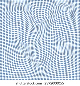 modern simple abstract seamlees cold sky color dot distort pattern on white color background