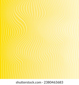 modern simple abstract seamlees wavy vector lite and deep yellow color strip vertical blend distort line pattern art on white color background,perfect for background, wallpaper