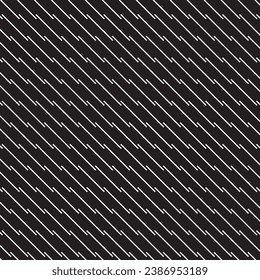 modern simple abstract seamlees white color small halfline pattern art work on black color background