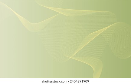 modern simple abstract seamlees yellow olive color wavy air line pattern art work