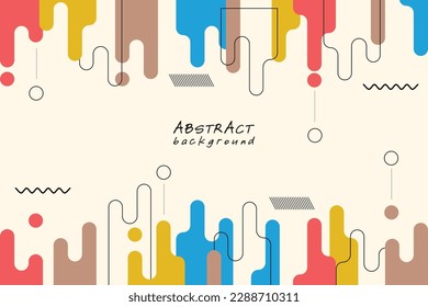 Modern simple abstract stripe liquid color background