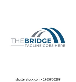 Modern Simple Arch Bridge Logo design