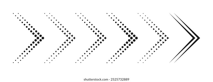 
Flechas simples modernas ilustración de diseño de Vector blanco negro fondo aislado