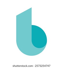 Modern, simple "B" logo with high legibility for all sizes and media. Perfect for versatile use.