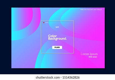 Modern simple backgeound. Liquid color gradient shape composition eps10 -vector