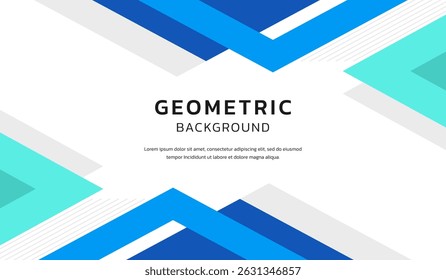 Fondo moderno y simple con Formas azules abstractas Vector
