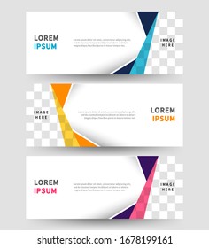 modern and simple banner design mockup