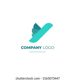 Modern and simple bird logo. Design elements for business branding and trademark. shape futuristic style. Vector EPS 10