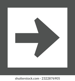 Modern simple black arrow. Flat style isolated on white background. Vector illustration.