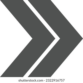 Moderna y simple flecha negra. Estilo plano aislado en un fondo blanco. Ilustración vectorial.