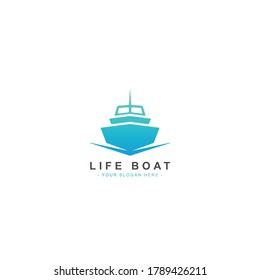 Modern and simple boat logo design