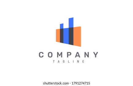 Modern and simple building logo design