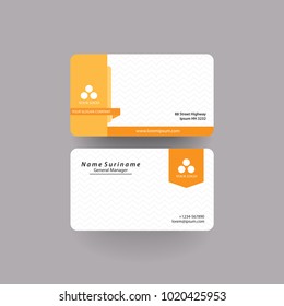 modern simple business card design. vector illustration