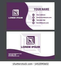 modern and simple business card design vector