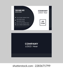 Modern and simple business card design template, flat gradation business card inspiration.	
