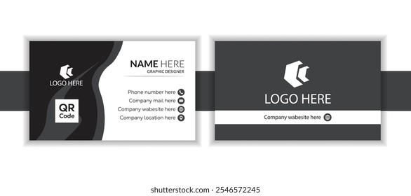 
Modern and simple business card design Modern Business Card -Clean professional business card template.