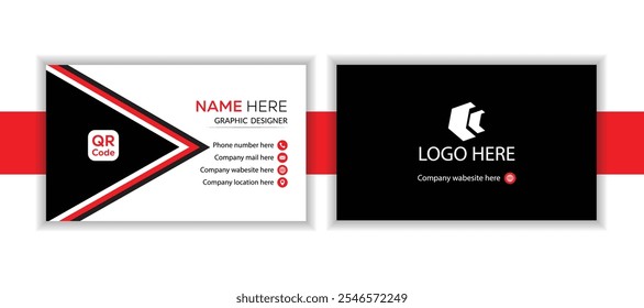 
Modern and simple business card design Modern Business Card -Clean professional business card template.