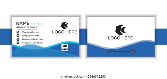 
Modern and simple business card design Modern Business Card -Clean professional business card template.