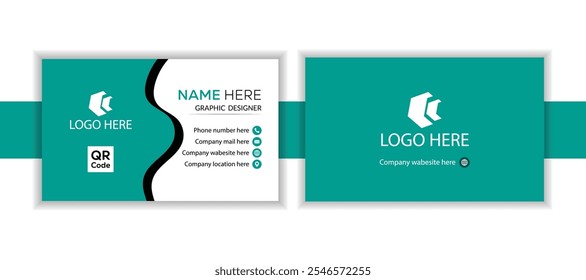 
Modern and simple business card design Modern Business Card -Clean professional business card template.