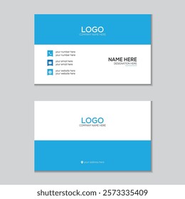 
Modern and simple business card design professional business card template.