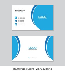 
Modern and simple business card design professional business card template.