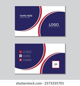 
Modern and simple business card design professional business card template.