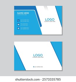 
Modern and simple business card design professional business card template.