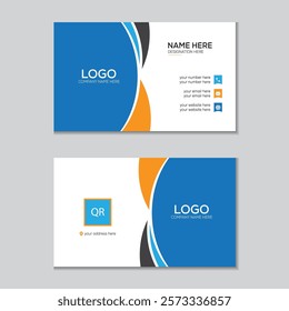 
Modern and simple business card design professional business card template.