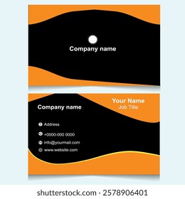 Modern and simple business card design template