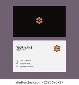 Modern and simple business card design
