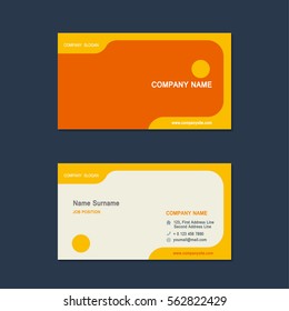 Modern simple Business card set template. design template. Vector illustration. 