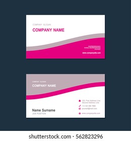 Modern simple Business card set template. design template. Vector illustration. Annual report.