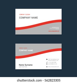 Modern simple Business card set template. design template. Vector illustration. Annual report.