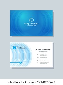 Modern simple business card template. Clean and creative design abstract background