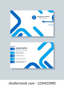 Modern simple business card template. Clean and creative design abstract background