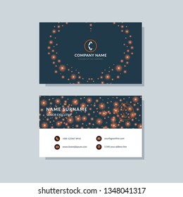 Modern simple business card template. Clean and creative design abstract background